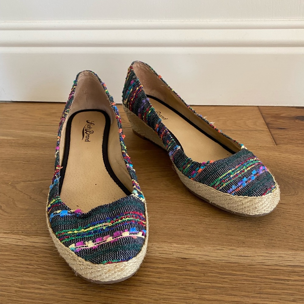 Lucky Brand Tilly Wedge Espadrille Tweed